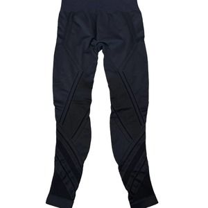 NUX Breathe Mesh Legging Black Seamless Compression yoga Gym Small